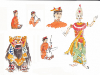 Barong-dancers-Balinese-orchestra